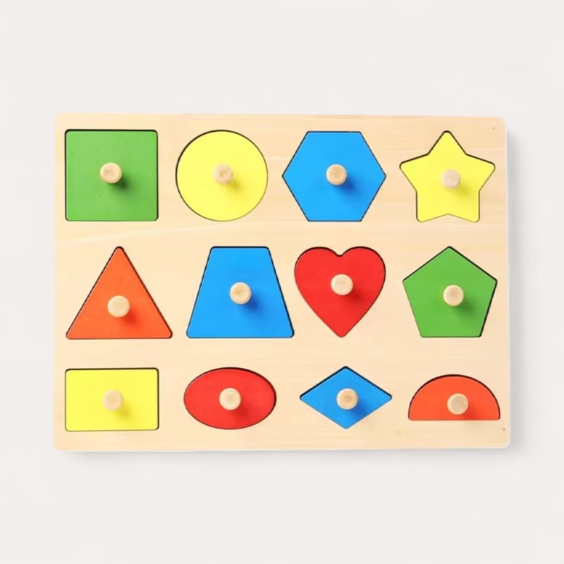 Montessori-puzzel voor vormen & kleuren