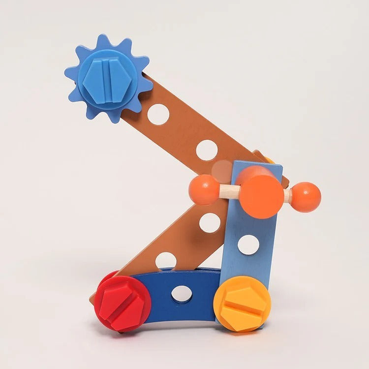 Montessori-houten werkplaats voor kinderen