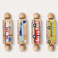 Montessori-houten figurenbouwset