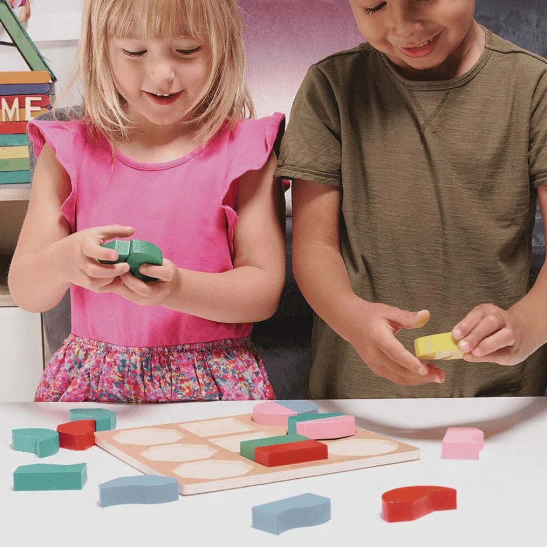 Montessori-koppelbord voor vormen & breuken