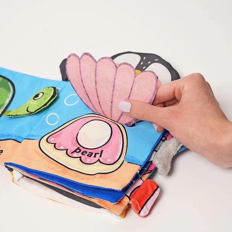 Montessori-stoffen dierenboekje voor baby's
