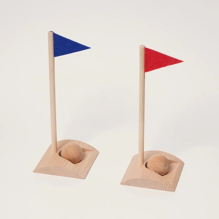 Montessori-golfset van hout