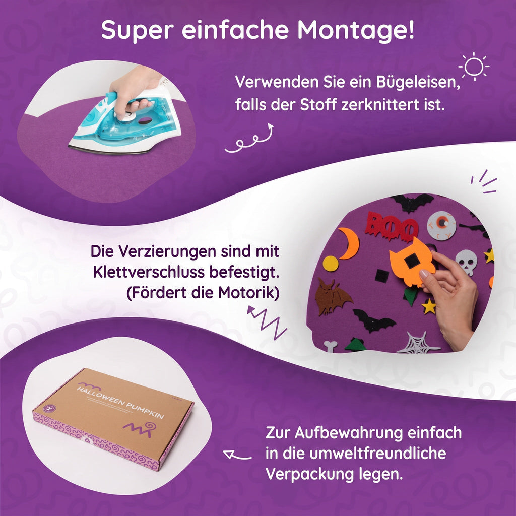 Montessori-vilten Halloween-pompoen