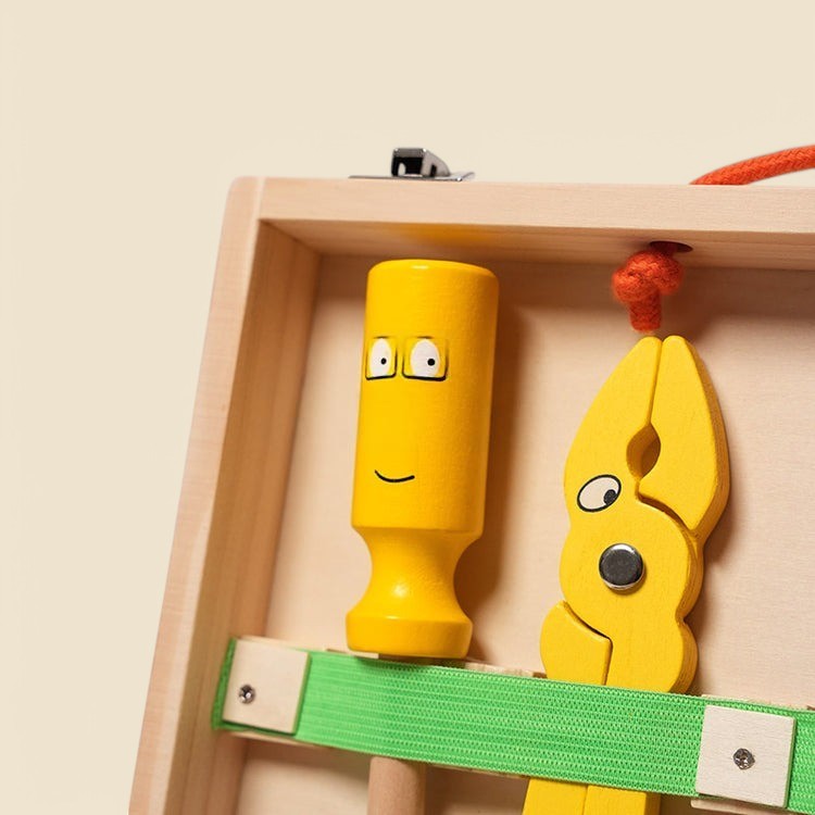 Montessori-gereedschapskist van hout