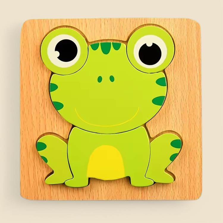 Montessori-houten leerpuzzel