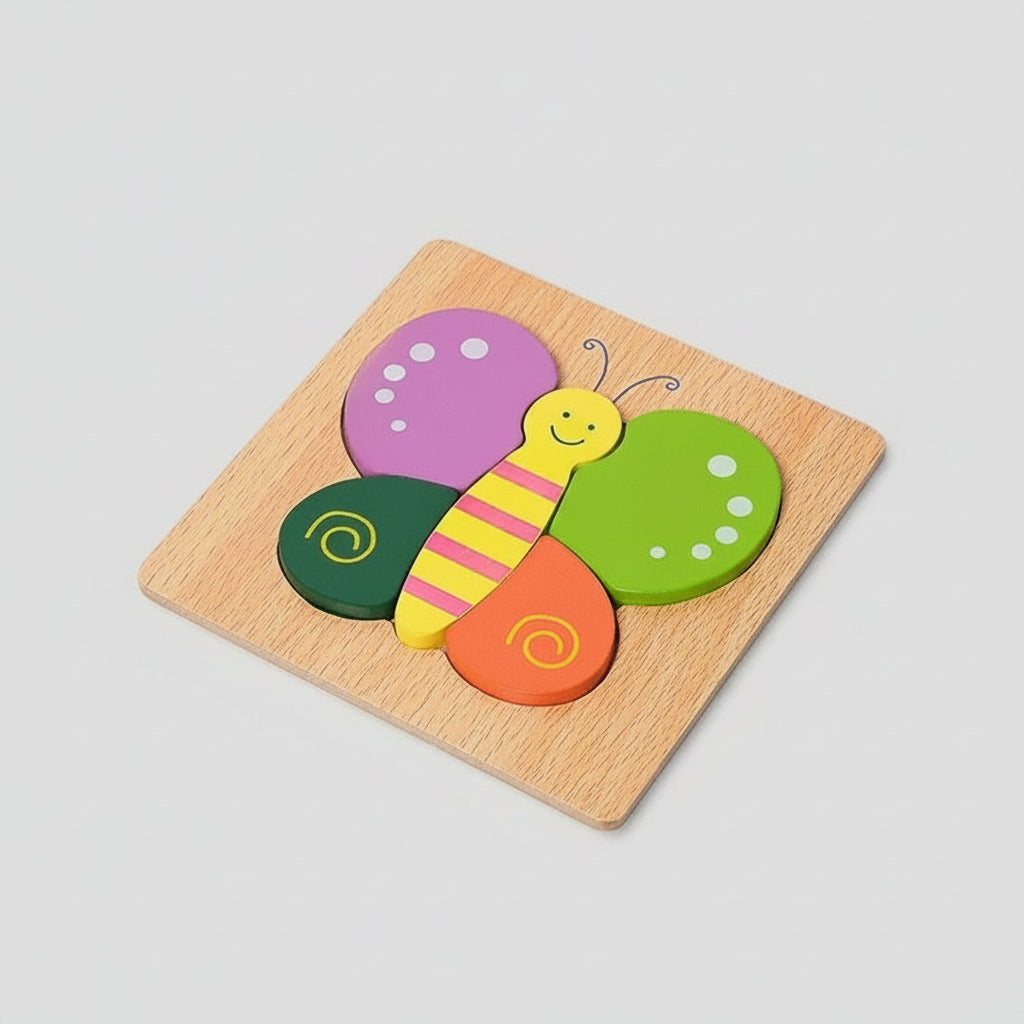Montessori-houten leerpuzzel