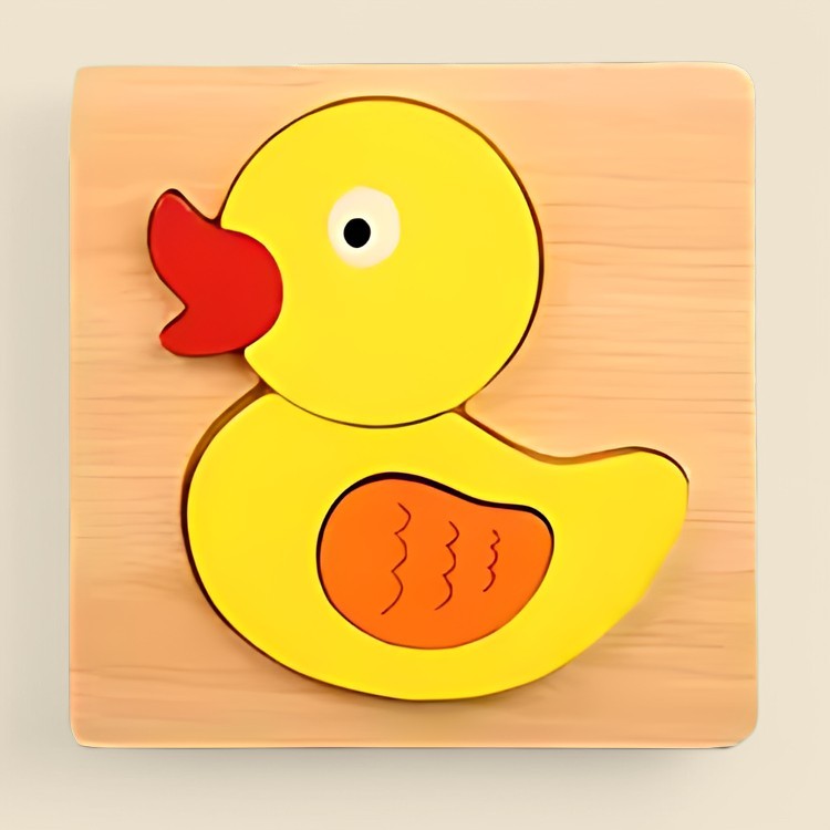 Montessori-houten leerpuzzel