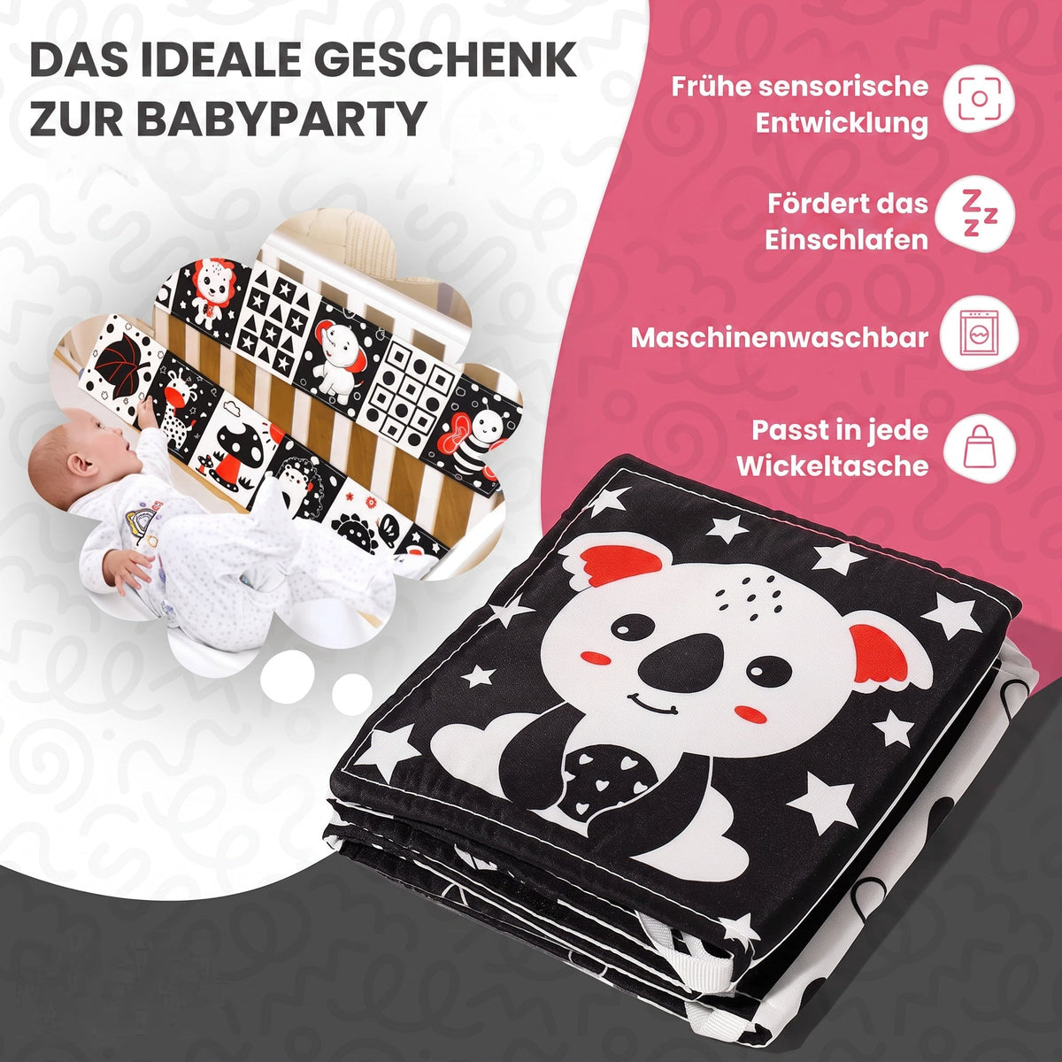 Montessori-contrastboek voor baby's