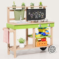 Mobiele Montessori-buitenkeuken met spoelbak