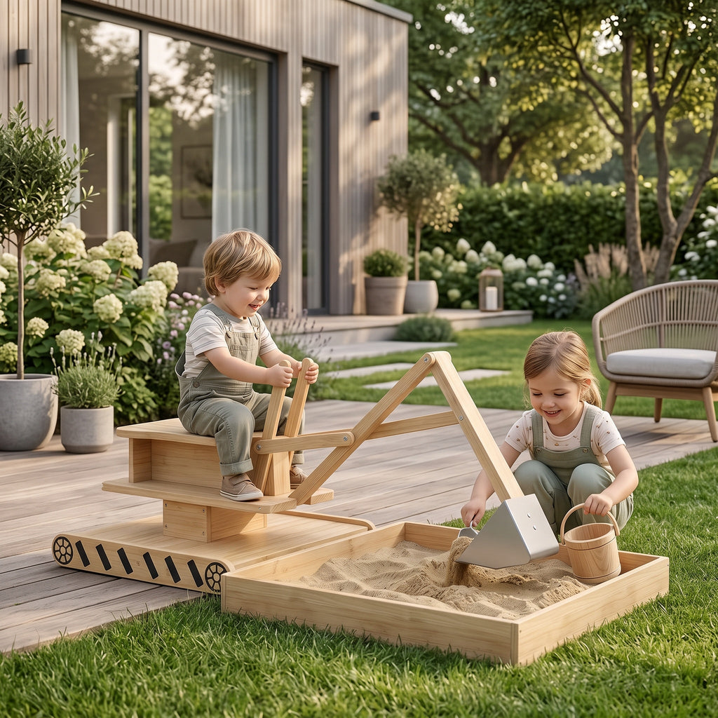 Montessori-zandgraafmachine met hendelbediening